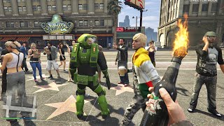 GTA 5 - Fire Bottle vs NPC's Ragdolls | Euphoria Physics Ragdolls 2026