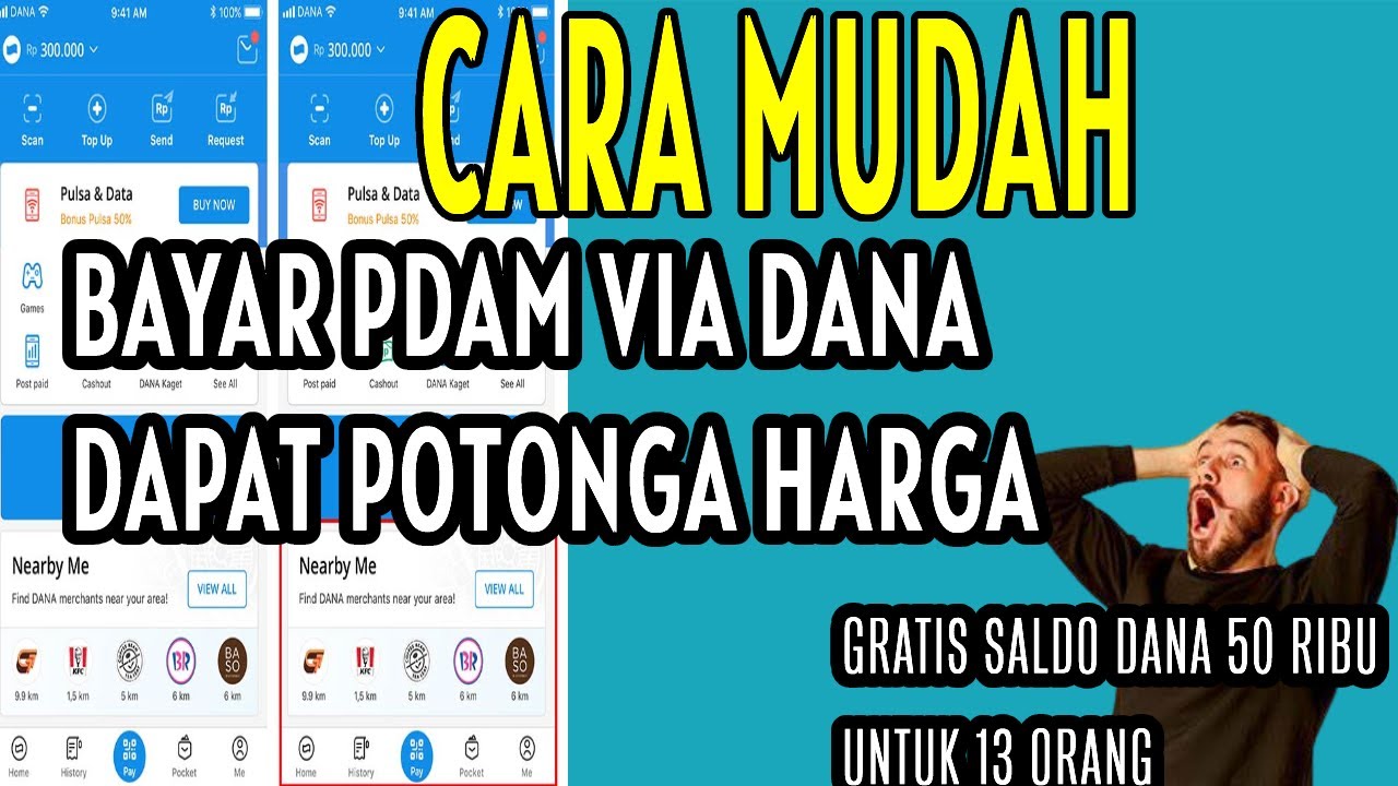 CARA CEK JUMLAH TAGIHAN PDAM DI APLIKASI DANA