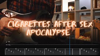 Apocalypse Cigarettes After Sex Сover / Guitar Tab / Lesson / Tutorial