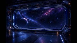 🌌 10 Hours of Deep Space Observation Deck Ambience | Relaxing Spaceship Views for Sleep & Meditation
