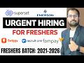 Emerson New Hiring Announced Superset, Swiggy, Fampay, RecruitCRM, Philips Jobs Apply Now