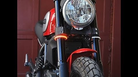 NRC Fork Turn Signal install on Ducati Scrambler - EASY and CLEAN!
