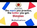 DICTATION 3- MULTIPLY - 8 Seconds gap