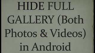 ANDROID HIDING TIPS  - DCIM (GALLERY Photos & Videos) screenshot 1