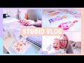 STUDIO VLOG | Making New Prints & Stickers! | 034