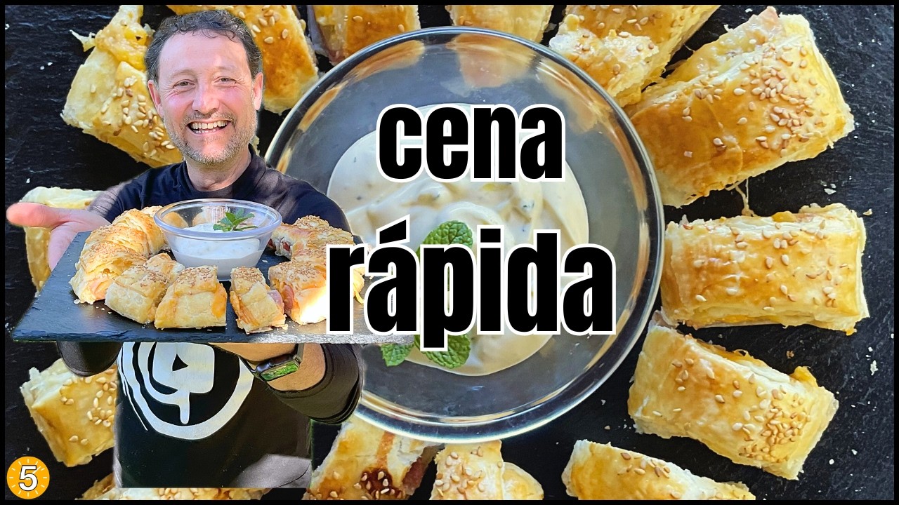 👉 Este hojaldre relleno es una locura | Cena fácil y rápida - Recetas de Guille en 5 Minutos