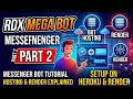 How to make messenger bot  in 2026 | PART 2 full tutorial step by step guide | BOT HOSTING running