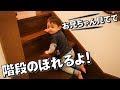 赤ちゃん 階段のぼれるの！ピグレット大好き しぃしぃ♪【いおりくんTV 日常と休日】