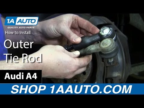 How to Install Replace Outer Tie Rod 2002-09 Audi A4