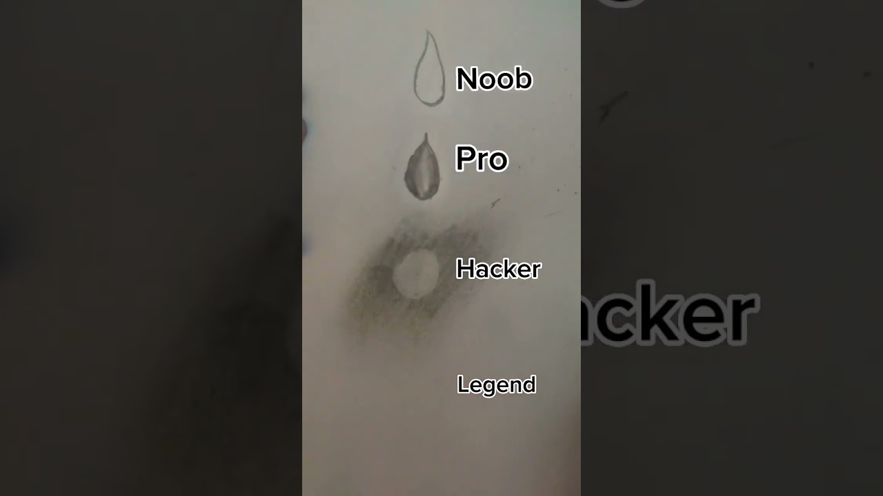 Noob vs Pro vs Hacker vs legend 