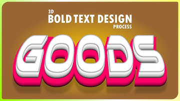Master 3D TEXT - Perspective Text Effect | 3D Bold Typography Logo Design