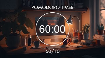 2 - HOUR Pomodoro 60/10 📚 Lofi Beats to Study and Relax, Working Productivity (No Mid-roll ads)
