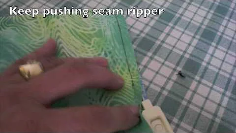 How To Use a Seam Ripper - Another way