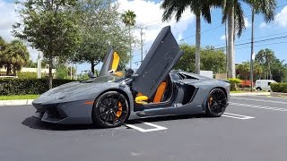 2017 Lamborghini Aventador LP 700-4 Roadster Start Up Drive Exterior Interior at Lamborghini Miami