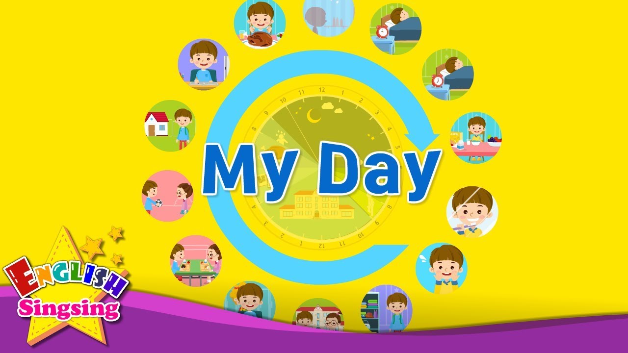 Kids vocabulary   My Day   Daily Routine   Learn English for kids   English educational video