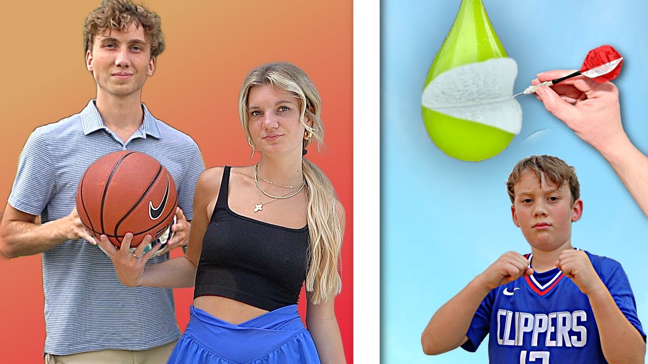 BALLOON POPPING Trick Shot Challenge!