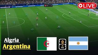 LIVE: ARGENTINA VS ALGERIA | FIFA World Cup 2026 | Full Match Streaming | Watch efootball Gameplay screenshot 5