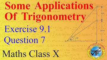 EXERCISE-9.1 QUESTION-7 | Some Applications Of Trigonometry Class 10 | Maths Chapter 9 | Vol. 7/16