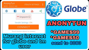 GLOBE AND TM | INTERNET NA WALANG KA HIRAP HIRAP | Anonytun set up |Free internet on android phone |