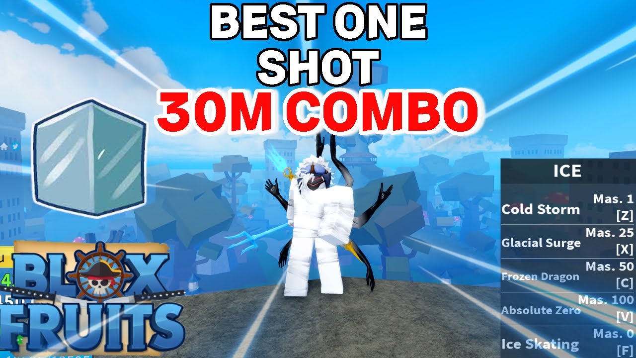 Best ICE + God Human One Shot 30M Combo』Bounty Hunting COMBOS, Blox Fruits, 30M