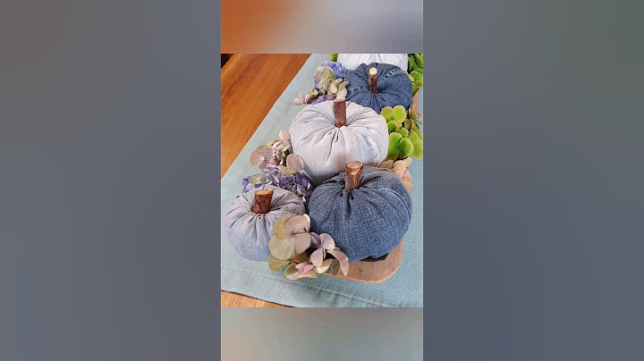 Kürbis DIY aus alten Jeans * #herbstdeko #pumpkindecoration #jeanpumpkindiy #tischdekoration