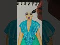 🟢🔵 #fashiondesign #fashionillustration #manualillustration