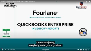QuickBooks Enterprise Deep Dive - Inventory Reports