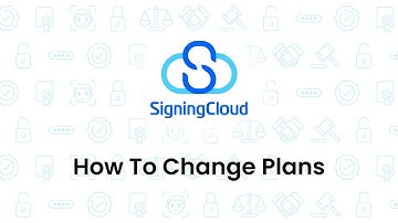 SigningCloud Tutorial : [Admin] How to Change Plans