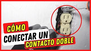 Cómo Conectar un CONTACTO DOBLE (duplex) ✅