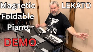 LEKATO Magnetic Foldable Piano BX12 Review Demo