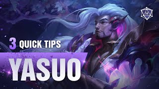 Quick Yasuo Tips you should know! #Shorts