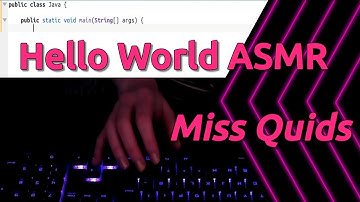 Typing Hello World ASMR