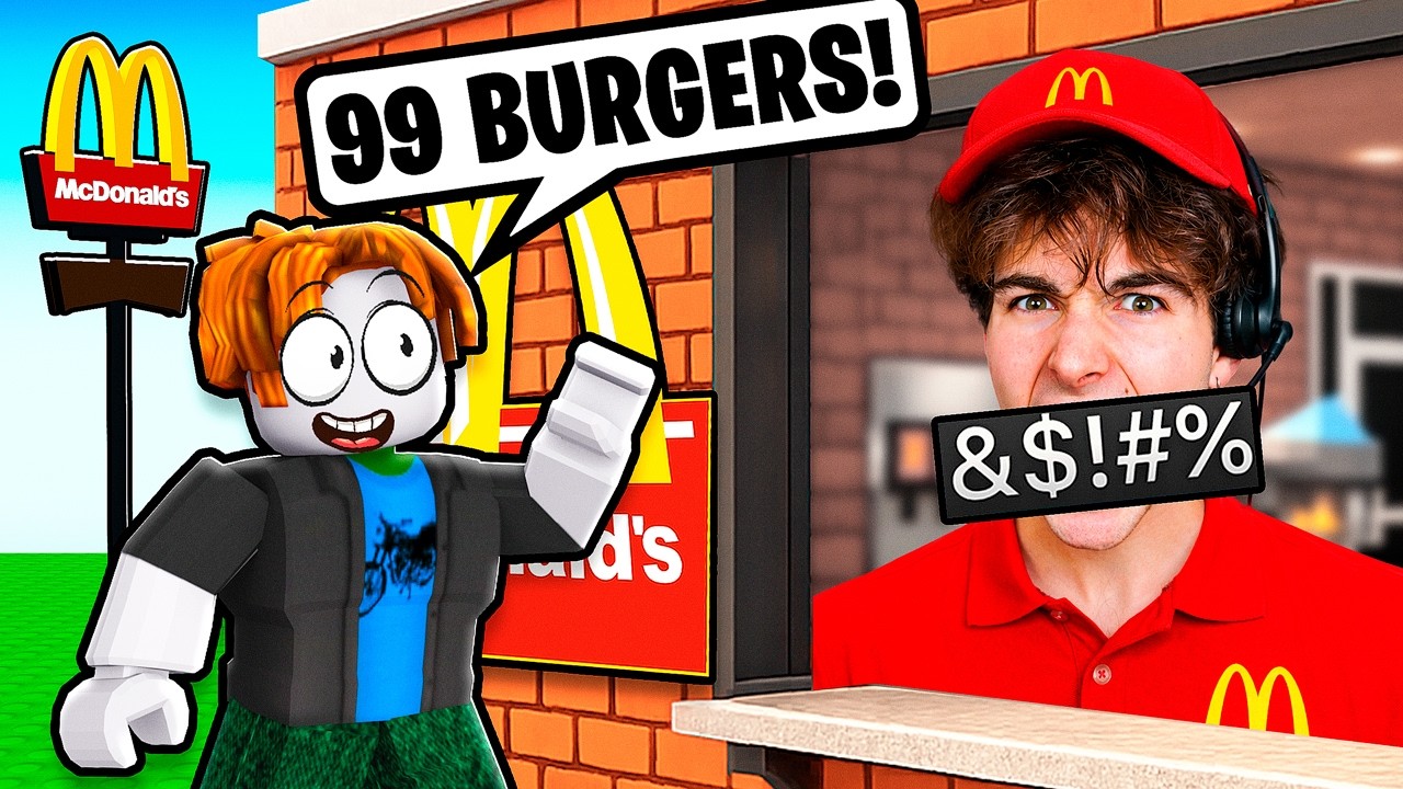 Working as a ROBLOX FAST FOOD WORKER... (I GOT FIRED)