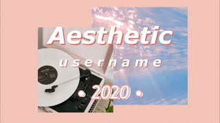 ఌ aesthetic usernames not taken 2020