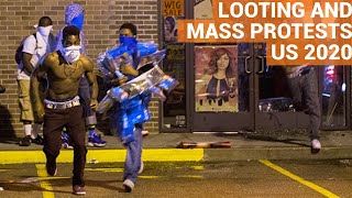 Mass looting and Robberies At Protests in the USA | George Floyd Protests 2020