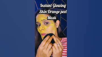 🍊🤩DIY Orange Peel Face Mask for Glowing Skin | Skin lightening  | Honey Fair Face Mask #shorts