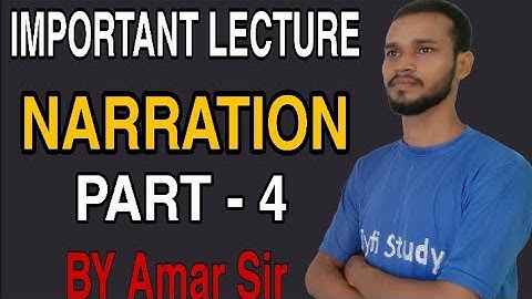 #Amartalks 🔴 NARRATION PART -4 | ASSERTIVE SENTENCE | direct indirect speech || BY AMAR SIR || SSC |