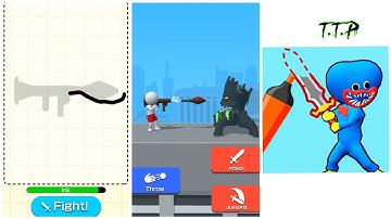 Draw Weapon 3D Gameplay #5 Walkthrough Android Games All Levels Unlock Trailer