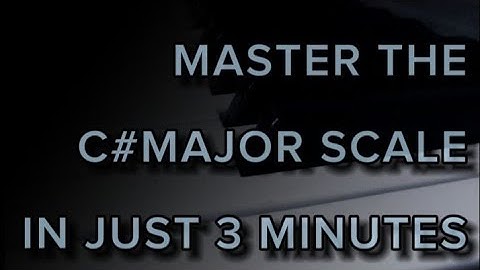 Master the C# Major Scale in Just 3 Minutes! #Pianotutorial