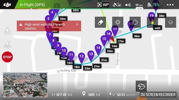 DJI Spark waypoint test