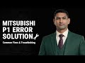 Mitsubishi Inverter AC P1 Error Code Fault Solution solve Urdu Hindi