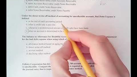 Introduction to the direct write-off and allowance methods