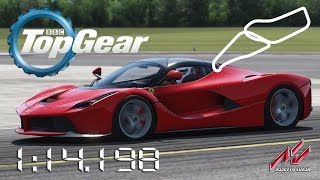 Car: 2015 ferrari laferrari track: top gear test track driver: julio
kronbauer lap time: 1:14.198