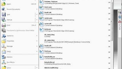 Solid Edge Video Quick Tip #007