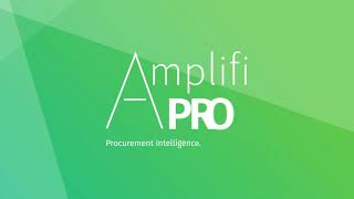 Amplifi PRO: On-demand digital procurement intelligence platform