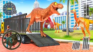 Permainan Mobil Mobilan Truk Pengangkut Dinosaurus - Angry Dino Zoo Transport Truck Android Gameplay screenshot 4