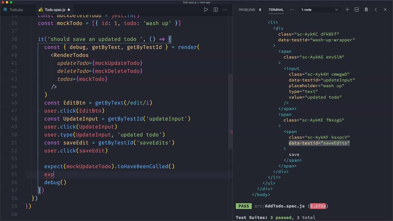 Quick Start React Testing Library #10 Test the integration between ...