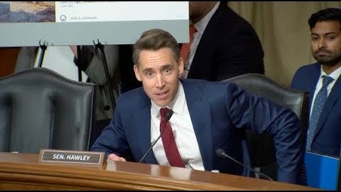 Hawley Questions Mayorkas On Revoking Pro-Hamas Students' Visas, Employing Pro-Hamas DHS Employee