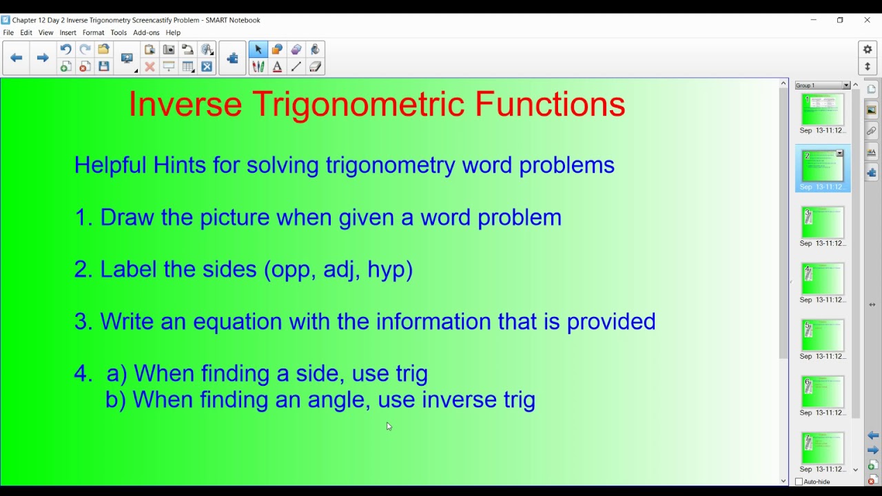 Using Trig to Solve for a Missing Angle - YouTube