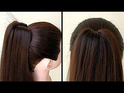 beautiful-ponytail-hairstyle-for-long-hair-||-high-ponytail-for-girls